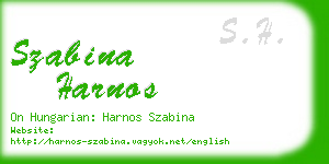 szabina harnos business card